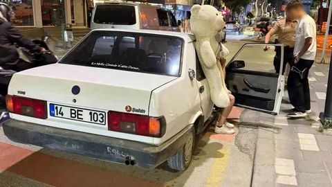 Bolu'da Peluş Ayı Olayı