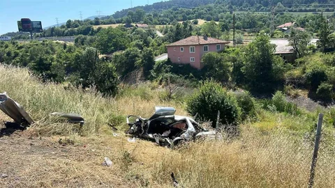 Bolu'da Otoyolda Trafik Kazası