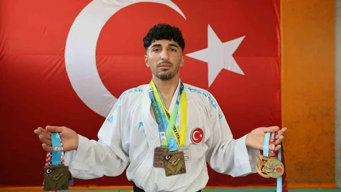 Adana'da Karateci Diyar Hasanoğlu Hedefe Kilitlendi
