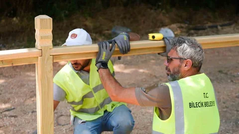 Bilecik'te Park Çalışmaları İncelendi