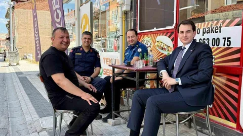 Hisarcık'ta Kaymakam Atam Esnafları Ziyaret Etti
