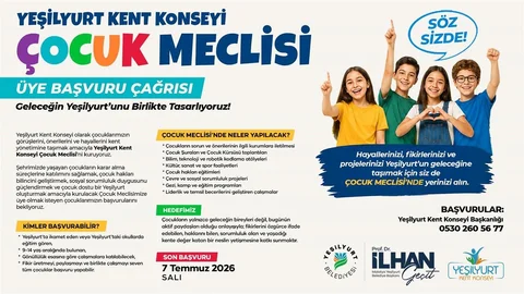 Yeşilyurt'ta Çocuk Meclisi Kuruluyor