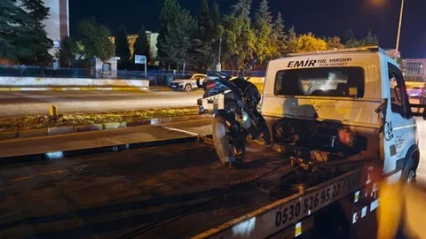 Edirne'de Motosikletle Akrobasi Ceza Kesildi