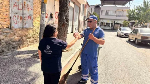Aydın'da Sıcak Havada Su Desteği