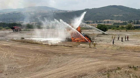 Osmaniye'de Orman Yangını Tatbikatı Yapıldı