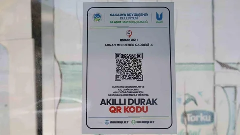 Sakarya'da QR Akıllı Durak Sistemi Başlıyor