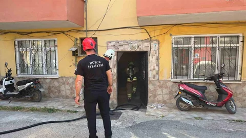 Düzce'de Çocukların Oyunu Yangın Çıkardı
