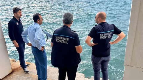 Çanakkale'de Su Ürünleri Kontrol İncelemesi
