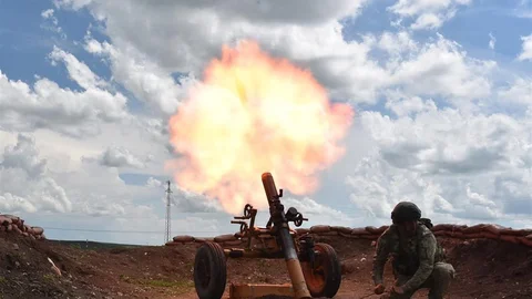 Kars'ta Ağır Silah Atışları Yapıldı