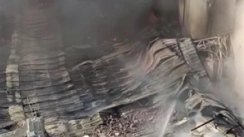 Adana'da Narenciye Tesisi Yangını