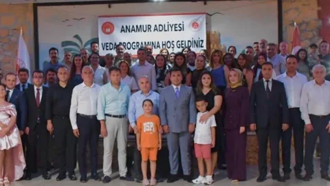 Anamur Adliyesi'nde Veda Töreni Düzenlendi