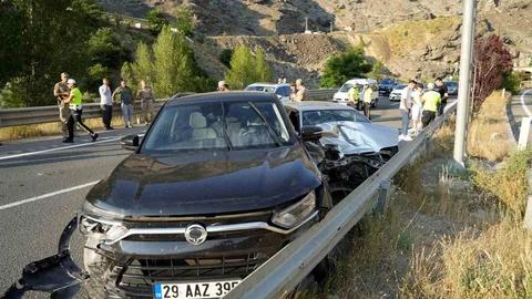 Gümüşhane'de Zincirleme Trafik Kazası