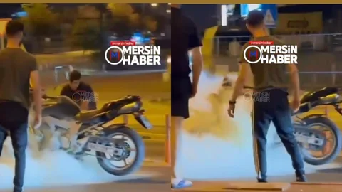 34.Cadde’de Motor Yangını: Vatandaşlar Yangın Tüpleriyle Koştu!