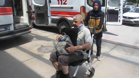 Konya'da Otomobil Şarampole Devrildi