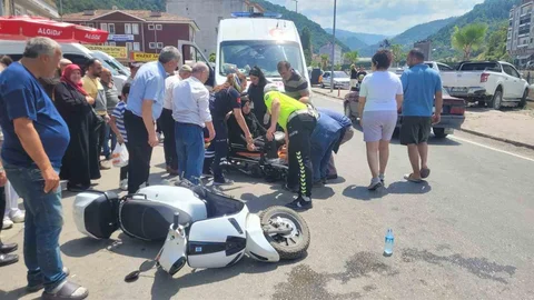 Kastamonu'da Motosiklet Kazası