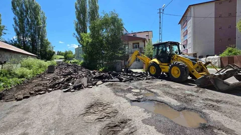 Ardahan'da Asfalt Yenileme Çalışması