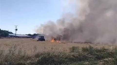 Elazığ'da Arazi Yangını Kontrol Altına Alındı