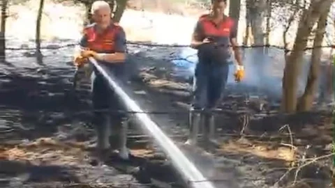Elazığ'da Otluk Alan Yangını Kontrol Altına Alındı