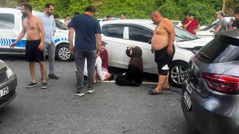Zonguldak'ta Baba ve Oğul Trafik Kazasında Yaralandı