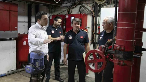 Mersin'de Otellerde Yangın Denetimi Devam Ediyor