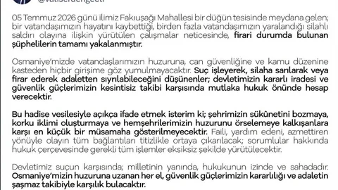 Osmaniye'de Düğün Salonu Cinayeti