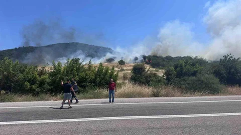Ayvacık'ta Orman Yangını Kontrol Altına Alınıyor