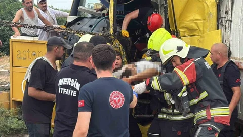 Mersin'de Tır Kazası: 1 Ölü, 2 Yaralı