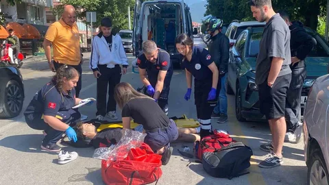 Bolu'da Motosiklet Kazası