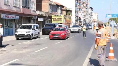 İncirliova Anayolu Asfalt Çalışmaları Tamamlandı