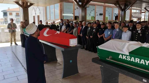 Kıbrıs Gazisi Aksaray'da Uğurlandı