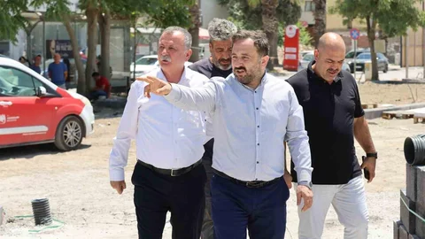 Manisa'da Asfalt Çalışmaları İncelendi