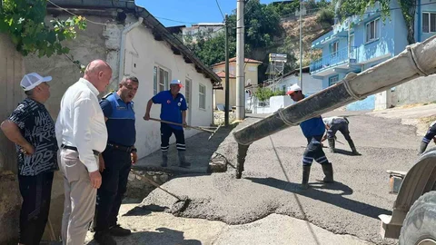 Babadağ'da Yol Çalışmaları İncelendi