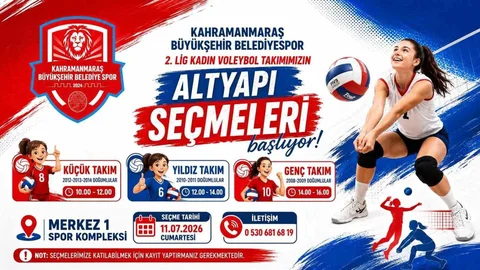 Kahramanmaraş'ta Voleybol Seçmeleri Başlıyor