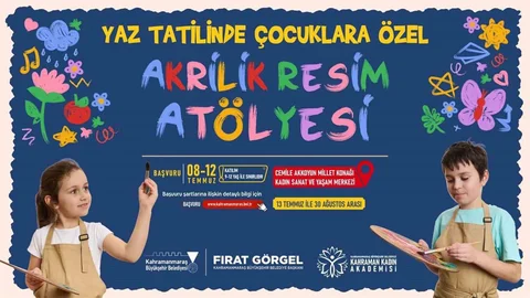 Kahramanmaraş'ta Çocuklara Sanat Desteği
