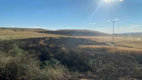 Yozgat'ta Ekili Arazide Yangın Çıktı
