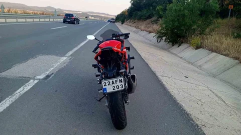 Keşan'da Motosiklet Kazası