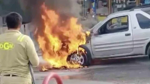 Kastamonu'da Araç Yangını Meydana Geldi