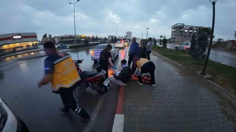 Karaman'da Motosiklet Kazası