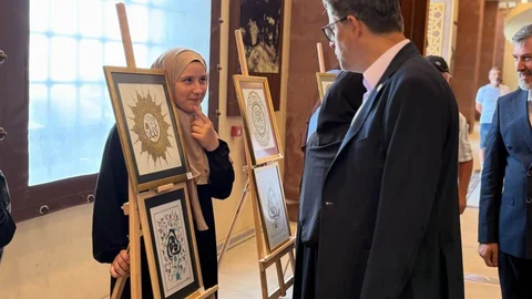 Çanakkale'de Tezhip Sanatı Sergisi Açıldı