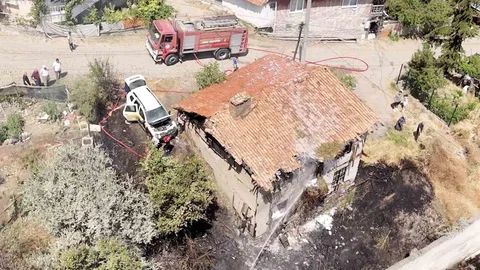 Çorum'da Ot Yangını Kontrol Altına Alındı