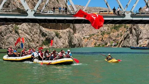 Kemaliye'de Su Sporları Etkinliği