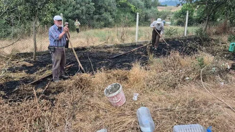 Bilecik'te Bahçede Yangın Paniği