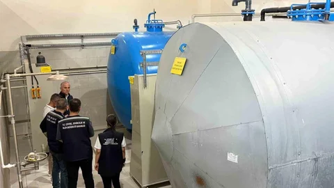 Bayburt'ta İçme Suyu Tesisinde Denetim Yapıldı
