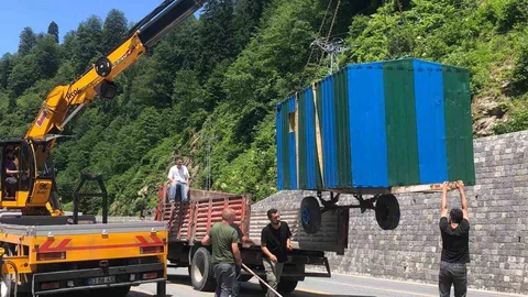 Rize Ayder Yaylası'ndaki İzinsiz Yapılar Kaldırıldı