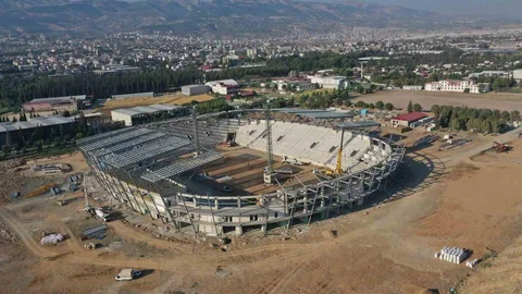 Kahramanmaraş Stadyumu İnşaatı İlerliyor