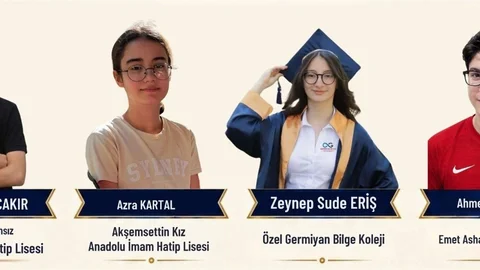 Kütahya'da LGS'de 4 Türkiye Birincisi