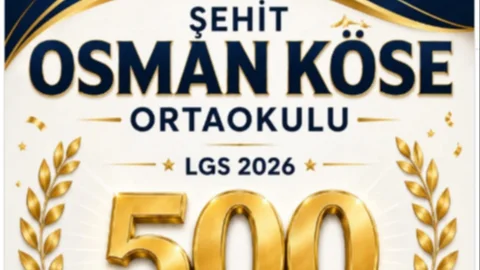 Menteş’te Çifte Gurur! Şehit Osman Köse Ortaokulu’ndan LGS 2026’da Büyük Başarı: 2 Öğrenci LGS’de 500 Tam Puan Aldı!