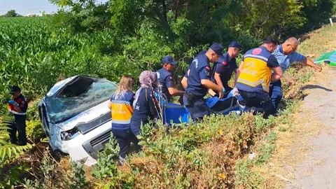 Aksaray'da Otomobil Takla Attı