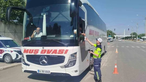Muş'ta Otobüs Denetimleri Artıyor