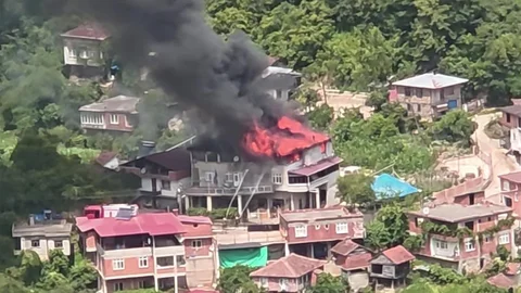 Ordu’da 3 katlı binada yangın